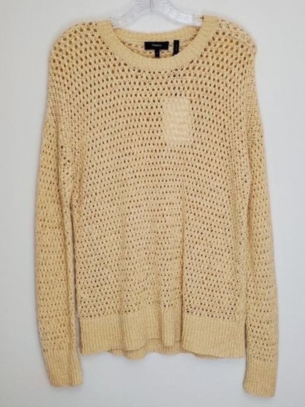 Theory Karenia sughero open knit sweater
